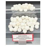 Snow Quartz Polished Nuggets Lot: 442 gm./1 lb.