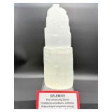 Selenite Tower with light 2.6 kilo/5 lb.