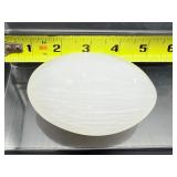 Selenite misc. lot of 5: cylinder 284 gm./ 10 oz., XL gallot 294 gm./10.4 oz., double heart 192 gm./6.8 oz., massage wand 182 gm./6.4 ox. and votive holder? 389 gm./14 oz.