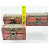 3 wooden treasure chests to fill with tumbles