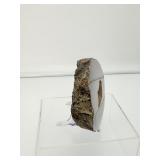 Agate Bookends 752 gm./11 oz. and Agate Geode Slice with Druzy Vug 419 gm./14.8 oz.