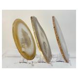 Beautiful Natural Agate Slices Lot of 3: 531 gm./1 lb. 3 oz.