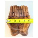Large wood, praying hands for tumbles for display purposes