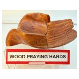 Wood Praying Hands Bowl