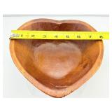 Wood Heart Bowl for display