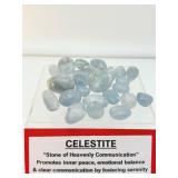 Celestite Tumbles Lot: 352 gm./12.4oz.