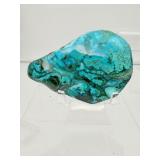 Polished Chrysocolla & Malachite Lot of 3: Total weight 460 gm./1 lb.