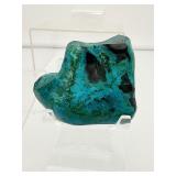 Polished Chrysocolla & Malachite Lot of 3: Total weight 460 gm./1 lb.