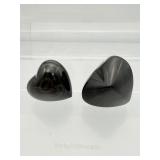 Rainbow Obsidian Hearts Lot of 2: 59 gm./2.1 oz., 72 gm./2.5 oz.  Total Lot Weight 132 gm./4.6 oz.