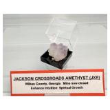 Jackson Crossroads Mine (JXR) Amethyst Specimen18 gm./.6 oz.    Wilkes Co. Georgia. The mine closed to the public 2021.