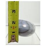 Gorgeous Blue Orca Agate Polished Heart: 544gm/1 lb.3.2oz.