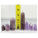 Amethyst Misc. Misc. Lot of 14: Total weight 615 gm./1 lb. 5.7 oz.