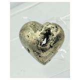 Pyrite Lot of 3: small flame, heart and small cube cluster 291 gm./10.2 oz.