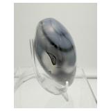 Gorgeous Blue Orca Agate Polished Heart: 544gm/1 lb.3.2oz.