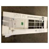 Steves & Sons 31-3/4 in. x 79 in. Reliant Series Clear 9-Lite White Primed Fiberglass Front Door Slab with Medium Pet Door Customer Returns See Pictures Steves & Sons 31-3/4 in. x 79 in. Reliant Series Clear 9-Lite White Primed Fiberglass Front Door Slab with Medium Pet Door Customer Returns See Pictures