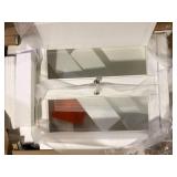 Gazette 23- 1/2 in. W x 31 in. H x 17-1/2 in. D Bathroom Storage Wall Cabinet with Glass Doors in White  Customer Returns See Pictures Gazette 23- 1/2 in. W x 31 in. H x 17-1/2 in. D Bathroom Storage Wall Cabinet with Glass Doors in White  Customer Returns See Pictures