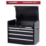 Husky Tool Storage 26 in. W x 16 in. D 5-Drawer Gloss Black Top Tool Chest  Customer Returns See Pictures Husky Tool Storage 26 in. W x 16 in. D 5-Drawer Gloss Black Top Tool Chest  Customer Returns See Pictures