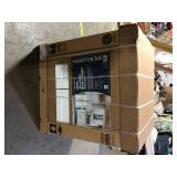 Hampton Bay Shaker 30 in. W x 24 in. D x 34.5 in. H Assembled Sink Base Cabinet in Satin White    Customer Returns See Pictures Hampton Bay Shaker 30 in. W x 24 in. D x 34.5 in. H Assembled Sink Base Cabinet in Satin White    Customer Returns See Pictures