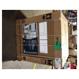 Hampton Bay Shaker 30 in. W x 24 in. D x 34.5 in. H Assembled Sink Base Cabinet in Satin White    Customer Returns See Pictures Hampton Bay Shaker 30 in. W x 24 in. D x 34.5 in. H Assembled Sink Base Cabinet in Satin White    Customer Returns See Pictures