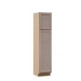Hampton Bay 24 in. W x 18 in. D x 84 in. H Assembled Pantry Kitchen Cabinet in Unfinished with Recessed Panel Customer Returns See Pictures Hampton Bay 24 in. W x 18 in. D x 84 in. H Assembled Pantry Kitchen Cabinet in Unfinished with Recessed Panel Customer Returns See Pictures