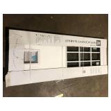 Steves & Sons 31-3/4 in. x 79 in. Reliant Series Clear 9-Lite White Primed Fiberglass Front Door Slab with Medium Pet Door Customer Returns See Pictures Steves & Sons 31-3/4 in. x 79 in. Reliant Series Clear 9-Lite White Primed Fiberglass Front Door Slab with Medium Pet Door Customer Returns See Pictures