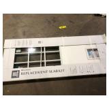 Steves & Sons 31-3/4 in. x 79 in. Reliant Series Clear 9-Lite White Primed Fiberglass Front Door Slab with Medium Pet Door Customer Returns See Pictures Steves & Sons 31-3/4 in. x 79 in. Reliant Series Clear 9-Lite White Primed Fiberglass Front Door Slab with Medium Pet Door Customer Returns See Pictures