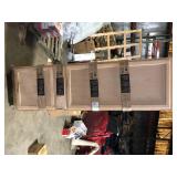 Hampton Bay 24 in. W x 18 in. D x 84 in. H Assembled Pantry Kitchen Cabinet in Unfinished with Recessed Panel Customer Returns See Pictures Hampton Bay 24 in. W x 18 in. D x 84 in. H Assembled Pantry Kitchen Cabinet in Unfinished with Recessed Panel Customer Returns See Pictures