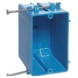 18 cu. in. 1-Gang Zip Box Non-Metallic Switch and Outlet Box - Blue (Case of 100)  Customer Returns See Pictures 18 cu. in. 1-Gang Zip Box Non-Metallic Switch and Outlet Box - Blue (Case of 100)  Customer Returns See Pictures
