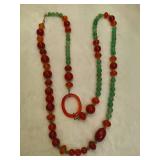 925 Jay King DTR Adventurine & Carnelian Necklace 925 Jay King DTR Adventurine & Carnelian Necklace