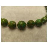 AIL Aluma 925 Green Turquoise Beaded Necklace AIL Aluma 925 Green Turquoise Beaded Necklace