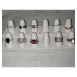 925 Sterling Rings & Asst Costume Rings 925 Sterling Rings & Asst Costume Rings