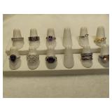 925 Sterling Rings & Asst Costume Rings 925 Sterling Rings & Asst Costume Rings