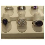 925 Sterling Rings & Asst Costume Rings 925 Sterling Rings & Asst Costume Rings