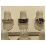 925 Sterling Rings & Asst Costume Rings 925 Sterling Rings & Asst Costume Rings