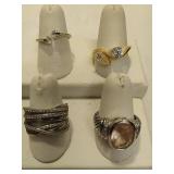 925 Sterling Rings & Asst Costume Rings 925 Sterling Rings & Asst Costume Rings