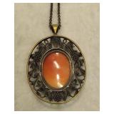 Amedeo Floral Cameo Bronze Pendant Amedeo Floral Cameo Bronze Pendant
