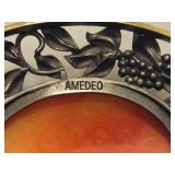Amedeo Floral Cameo Bronze Pendant Amedeo Floral Cameo Bronze Pendant