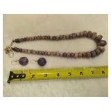 925 Jay King DTR Purple Charoite Graduated Beaded Necklace 925 Jay King DTR Purple Charoite Graduated Beaded Necklace