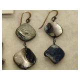 925 Barse Abalone Style Shell Elastic Bracelet & Earring Set 925 Barse Abalone Style Shell Elastic Bracelet & Earring Set
