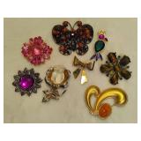 Assorted Colorful Brooches Assorted Colorful Brooches