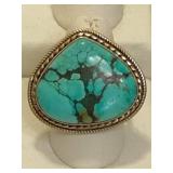 925 Indian Turquoise Statement Ring 925 Indian Turquoise Statement Ring