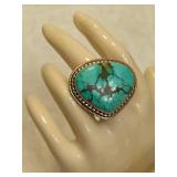 925 Indian Turquoise Statement Ring 925 Indian Turquoise Statement Ring
