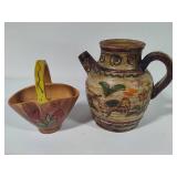 Two Pottery Decor Pieces Two Pottery Decor Pieces