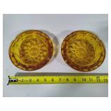 Amber & Amberina Ashtrays Amber & Amberina Ashtrays