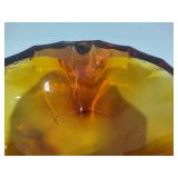 Amber & Amberina Ashtrays Amber & Amberina Ashtrays
