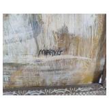 Large Framed Oil Painting Signed Marvis Large Framed Oil Painting Signed Marvis