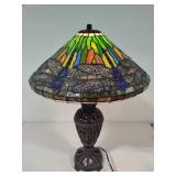 Dragonfly Tiffany Inspired Stained Glass Lamp Dragonfly Tiffany Inspired Stained Glass Lamp