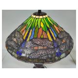 Dragonfly Tiffany Inspired Stained Glass Lamp Dragonfly Tiffany Inspired Stained Glass Lamp