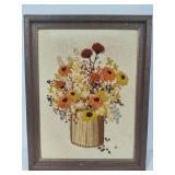 Framed Crewel Embroidery Framed Crewel Embroidery