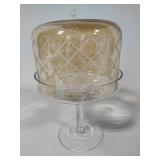 Cut Crystal Candy Dish w/Lid & Covered Pedestal Dish Cut Crystal Candy Dish w/Lid & Covered Pedestal Dish
